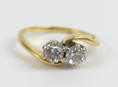 Lot 2575 - An 18ct yellow and white gold, diamond...