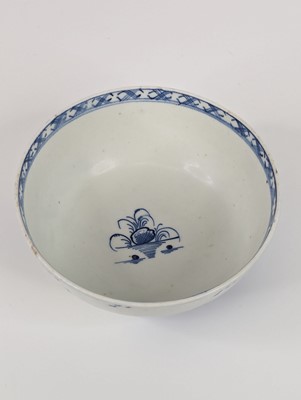 Lot 1093 - A Lowestoft porcelain slop bowl, circa 1780,...
