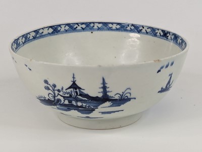 Lot 1093 - A Lowestoft porcelain slop bowl, circa 1780,...