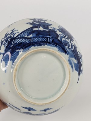 Lot 1093 - A Lowestoft porcelain slop bowl, circa 1780,...