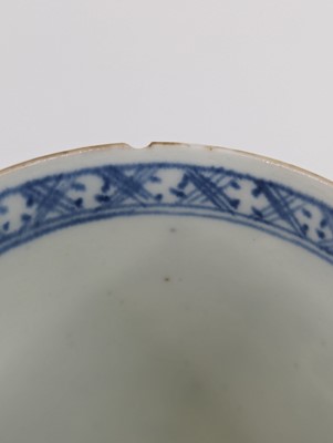 Lot 1094 - A Lowestoft porcelain coffee can, circa 1780,...