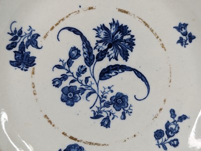 Lot 1100 - A pair of Caughley porcelain plates, circa...