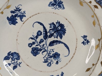 Lot 1100 - A pair of Caughley porcelain plates, circa...