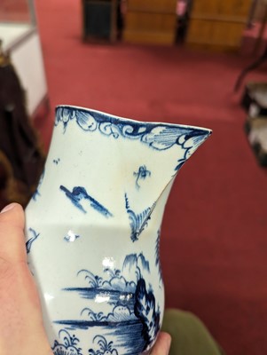 Lot 1096 - A Lowestoft porcelain milk jug, circa 1780,...