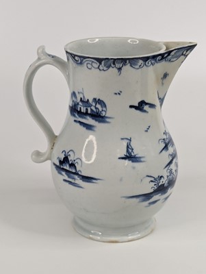 Lot 1096 - A Lowestoft porcelain milk jug, circa 1780,...