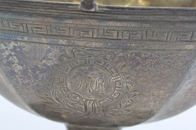 Lot 1159 - A George III silver sweetmeat basket, of...