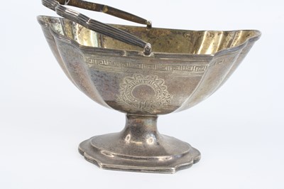 Lot 1159 - A George III silver sweetmeat basket, of...