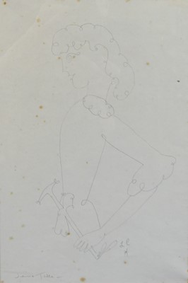 Lot 253 - In the manner of Jean Cocteau - Jeune Fille,...