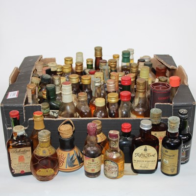 Lot 1501 - A collection of whisky spirit miniatures, to...