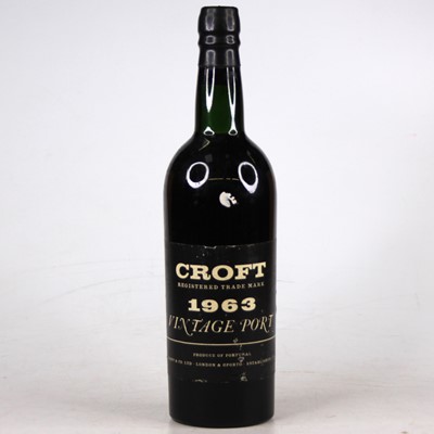 Lot 1320 - Croft vintage port, 1963, one bottle