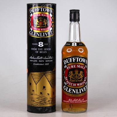 Lot 1406 - Dufftown Glenlivet 8 year old pure malt Scotch...