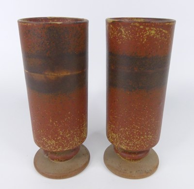 Lot 61 - Robin Welch Pottery - a pair of studio pottery...