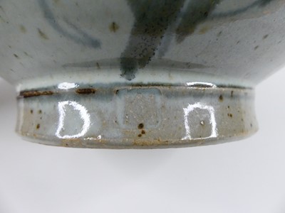 Lot 63 - A studio pottery footed table bowl, underglaze...