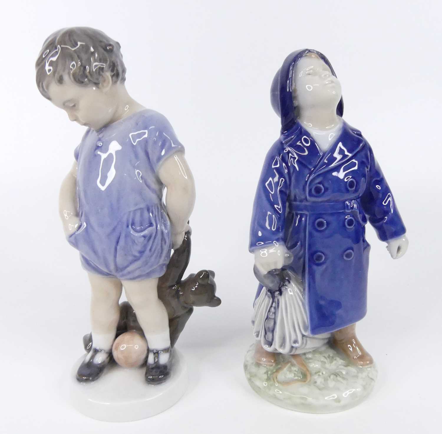 Lot 53 - A Royal Copenhagen glazed porcelain figure of...