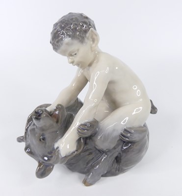 Lot 54 - A Royal Copenhagen glazed porcelain figure of...