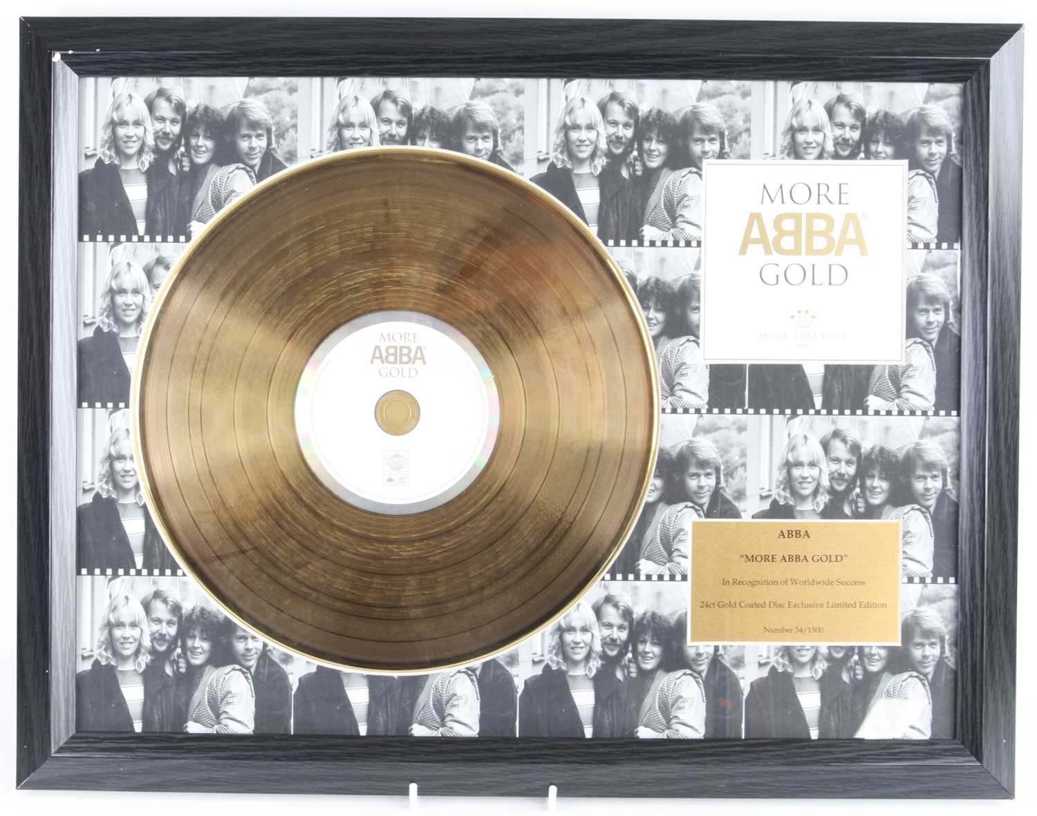Lot 734 - Abba, a gold presentation disc for the...