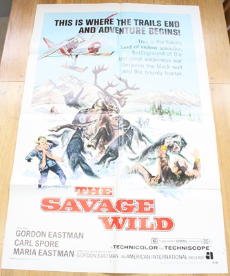 Lot 760 - The Savage Wild, 1970 U.S. one sheet film...