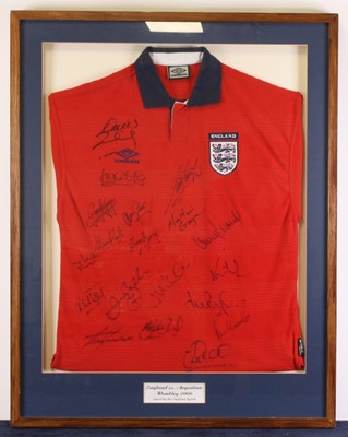 Lot 836 - England v Argentina, a signed replica shirt...