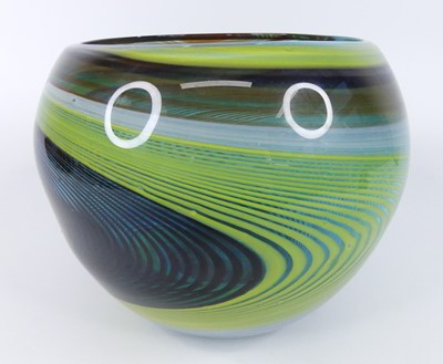 Lot 74 - A Murano art glass vase, having cased trailing...
