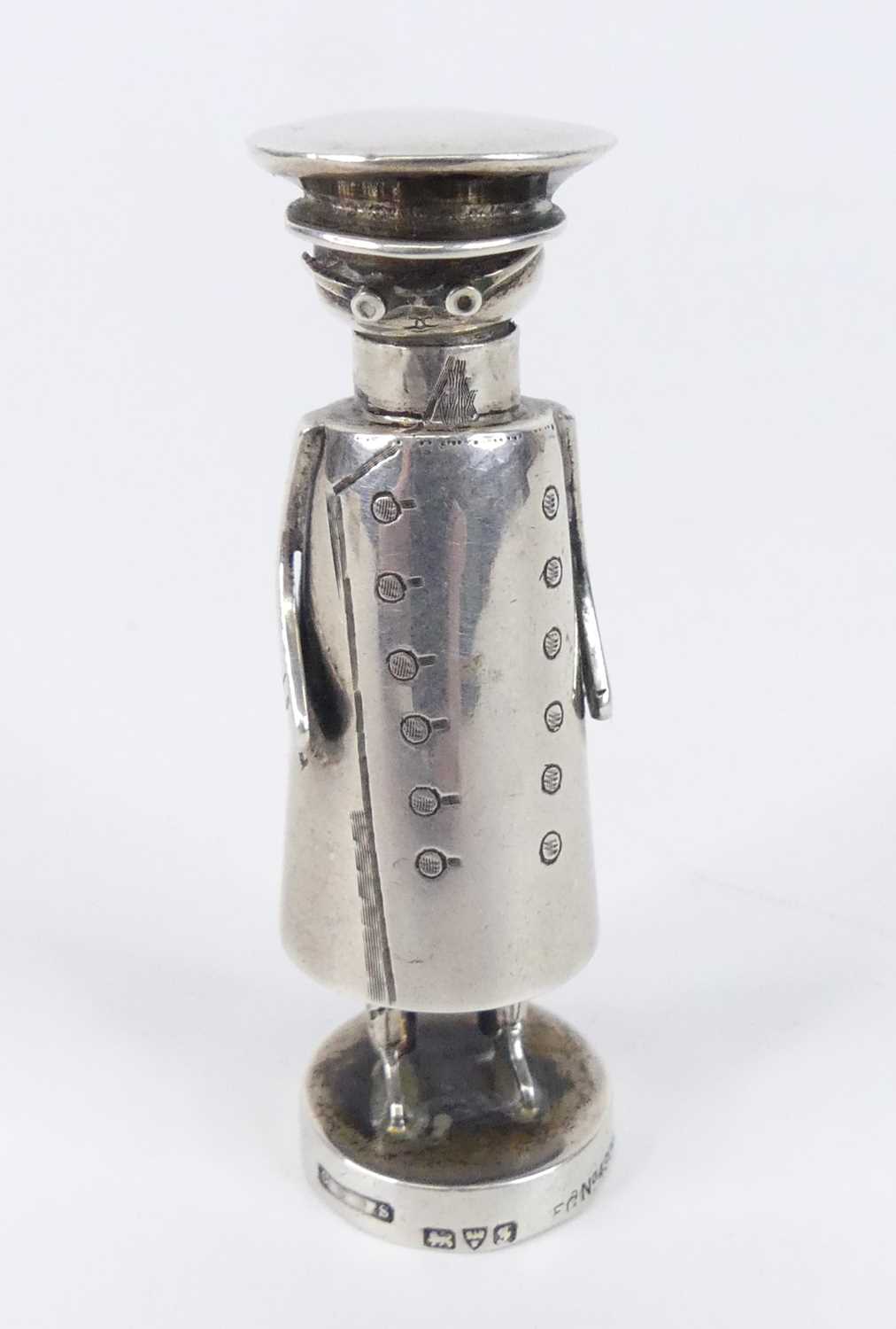 Lot 98 - An unusual early 20th century novelty silver...
