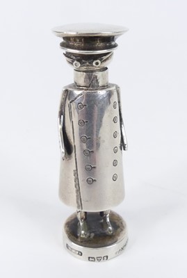 Lot 98 - An unusual early 20th century novelty silver...