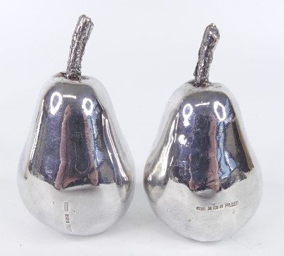 Lot 107 - A pair of contemporary silver filled model...