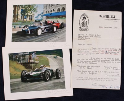 Lot 826 - Formula 1 interest, a promotional card after...