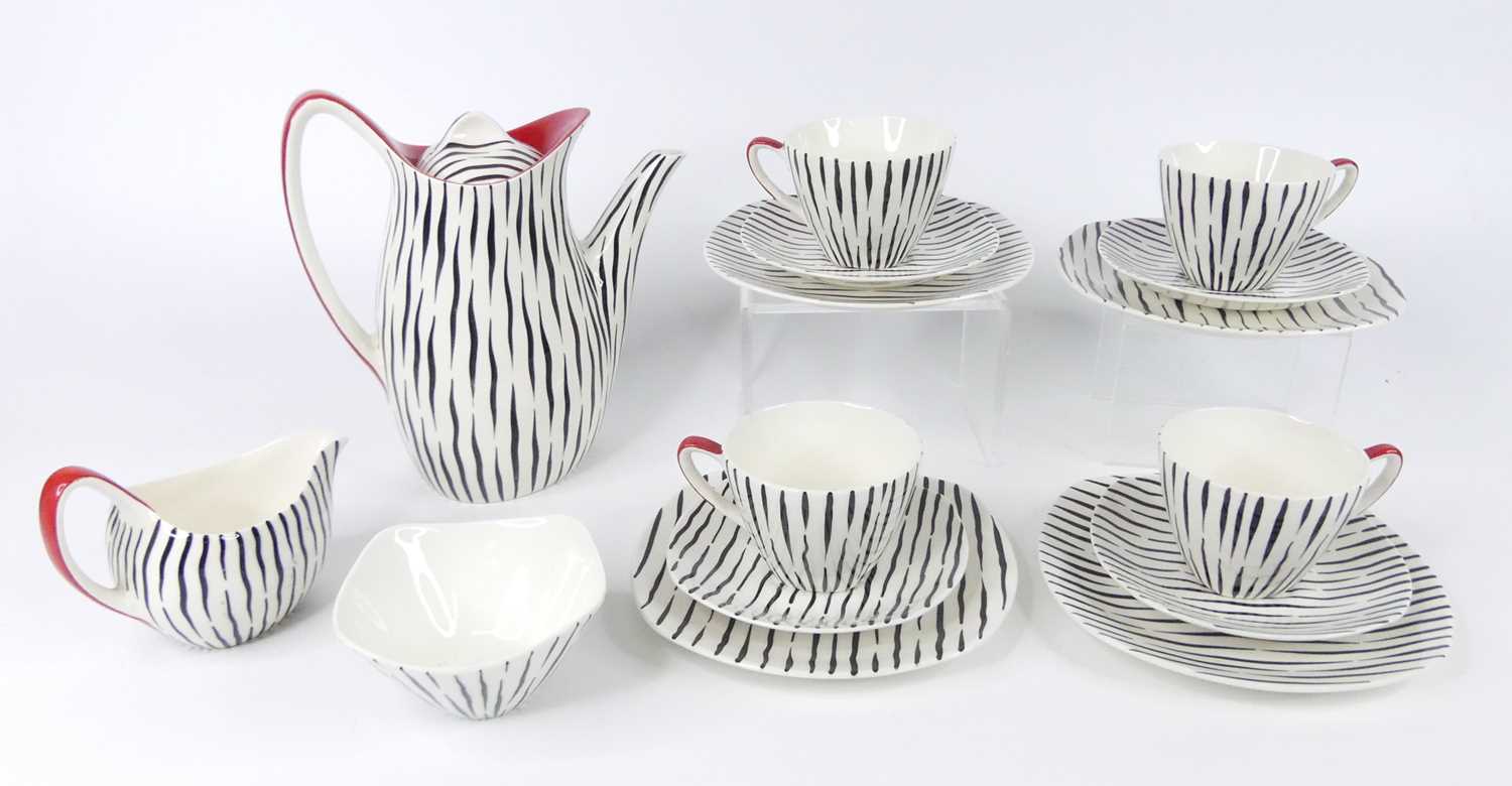 Lot 57 - A Midwinter Zambesi pattern four-place coffee...