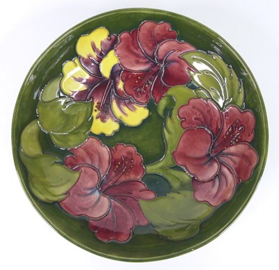 Lot 8 - A large early 20th century Moorcroft Hibiscus...