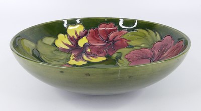 Lot 8 - A large early 20th century Moorcroft Hibiscus...