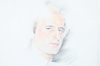 Lot 502 - A portrait of Steve Harley, pencil sketch on...