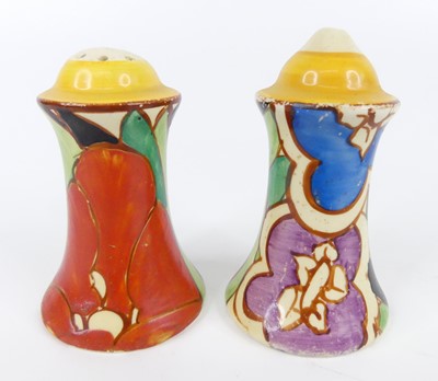 Lot 34 - A pair of 1930s Clarice Cliff Gardinia (Red)...