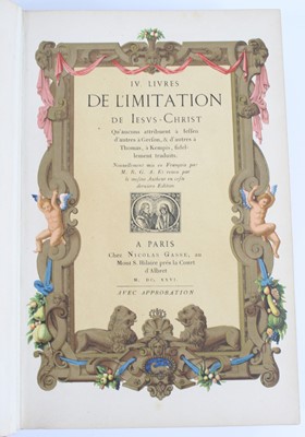 Lot 1016 - Attributed to À KEMPIS, Thomas, L'Imitation de...