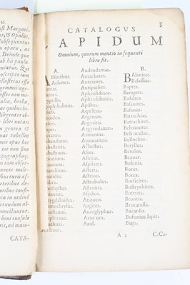 Lot 1015 - BOODT, Anselmus de, and LAET, Joannes de,...