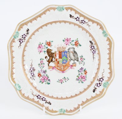 Lot 1102 - A late 19th century Samson porcelain plate...