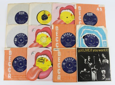 Lot 681 - The Rolling Stones – a collection of 7” vinyl...
