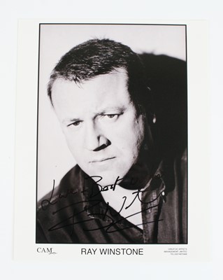 Lot 749 - Ray Winstone, a black and white promotional...