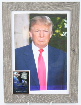 Lot 778 - A Decision 2016 Donald Trump trading card,...