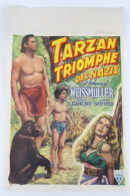 Lot 768 - Tarzan Triomphe Des Nazis, "Tarzan Triumphs"...