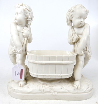 Lot 42 - A Victorian parian table centrepiece, in the...