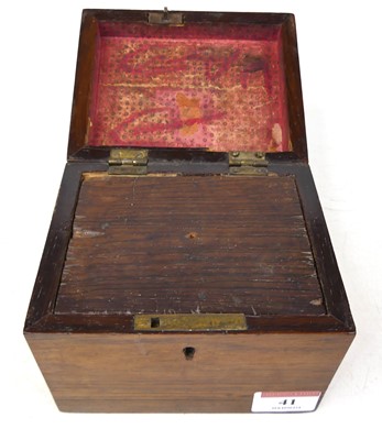 Lot 41 - A 19th century rosewood and Tunbridge inlaid...