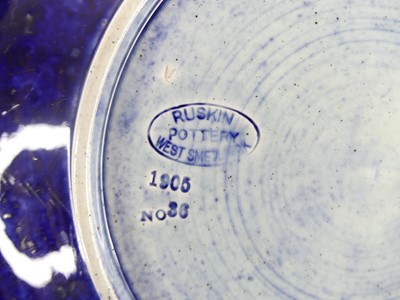 Lot 73 - A Ruskin pottery bowl, of squat circular shape,...