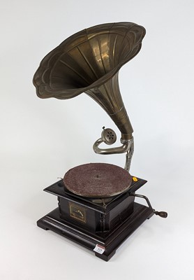 Lot 113 - A reproduction wind-up gramophone, height 63cm...