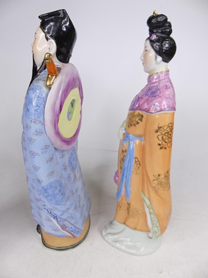 Lot 119 - A set of 20th century Chinese pottery figures...