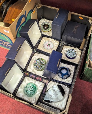 Lot 101 - A collection of Caithness glass paperweights,...