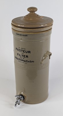 Lot 124 - A Doulton stoneware water filter, height 51cm