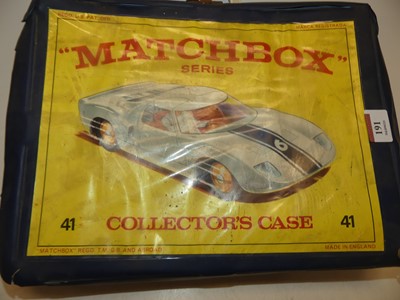 Lot 191 - A Matchbox collectors case containing a...