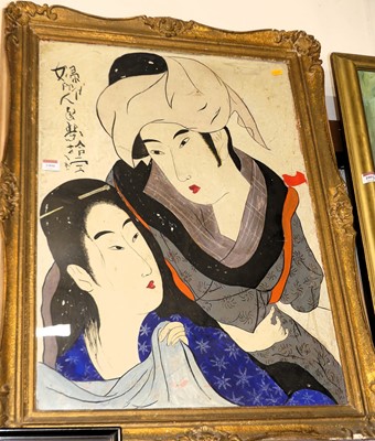 Lot 1006 - 20th century Japanese school - Geishas,...