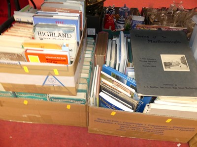 Lot 197 - Five boxes of books, mainly travel related