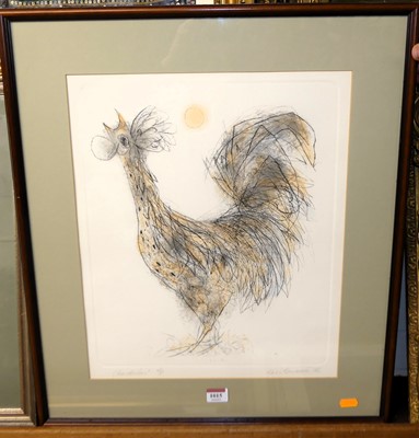 Lot 1015 - Ken Townsend - study of a cockerel, artist's...